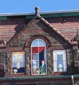 Facade masonry restoration. 10 Braintree Street. Allston, MA